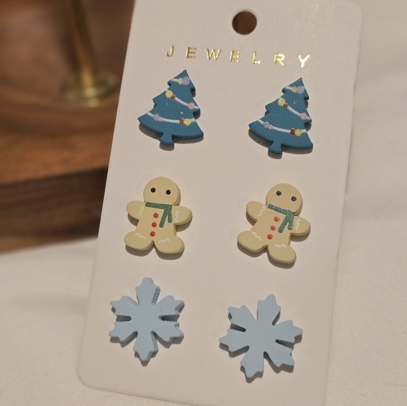 FESTIVE Christmas Earrings - Picture 1 of 3